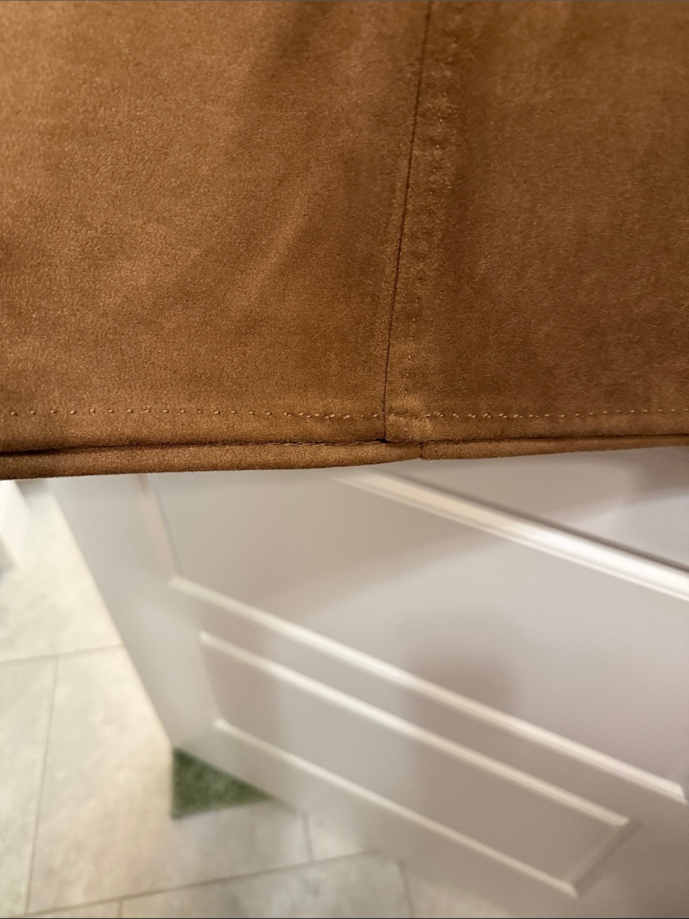 Max Studio Brown Suede Midi Skirt - Picture 4 of 5